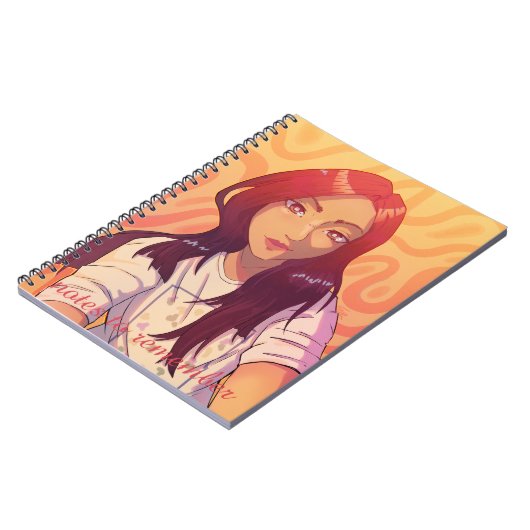 Notes to remember, anime, Red ノートブック (左側)