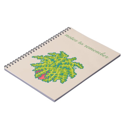 Notes to remember, Fern, varen, pixel art ノートブック (左側)
