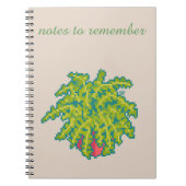 Notes to remember, Fern, varen, pixel art ノートブック (正面)