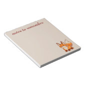 Notes to remember, Fox, vosje ノートパッド (アングル)