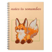 Notes to remember, Fox, vosje ノートブック (正面)