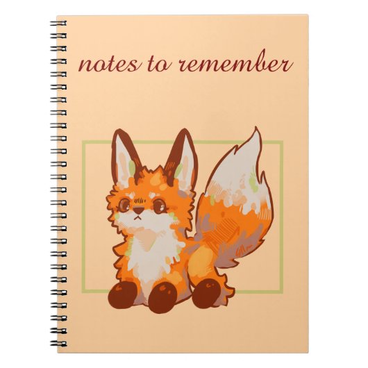 Notes to remember, Fox, vosje ノートブック (正面)