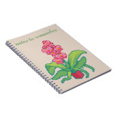 Notes to remember, orchid , pixel art ノートブック (右側)
