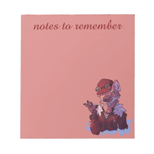Notes to remember, vos, Fox ノートパッド (正面)