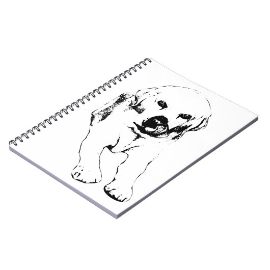 Notes with a loyal Lab ノートブック (左側)