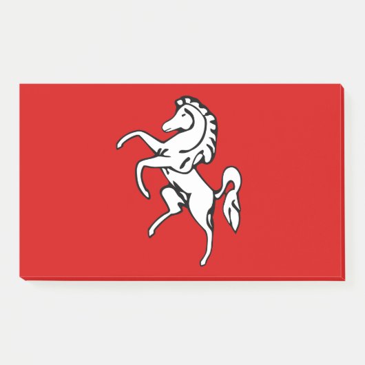 Notes with flag of Kent County, England ポストイット (正面)