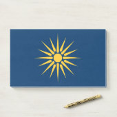 Notes with flag of Macedonia, Greece ポストイット (デスク)