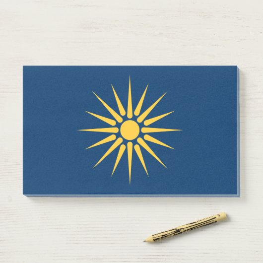Notes with flag of Macedonia, Greece ポストイット (デスク)