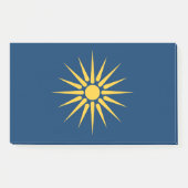 Notes with flag of Macedonia, Greece ポストイット (正面)