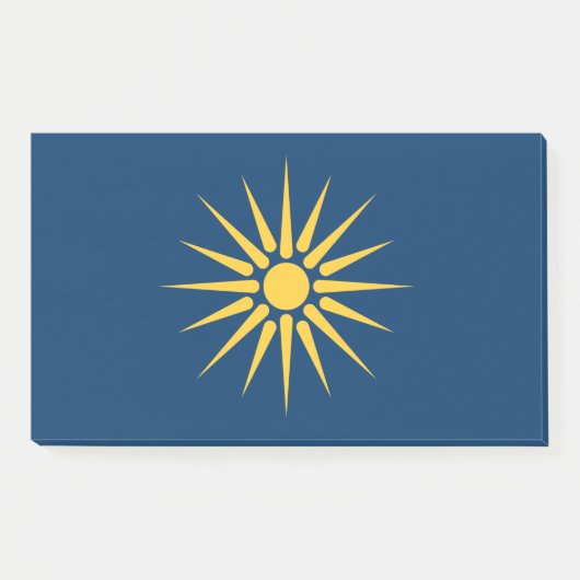 Notes with flag of Macedonia, Greece ポストイット (正面)
