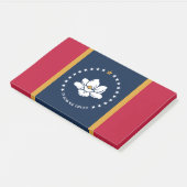 Notes with flag of Mississippi State, USA ポストイット (アングル)