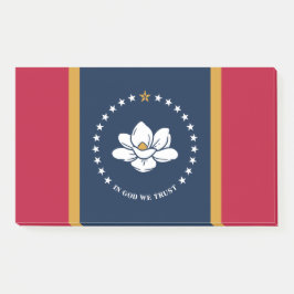 Notes with flag of Mississippi State, USA ポストイット