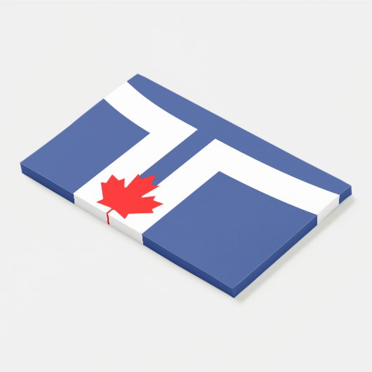 Notes with flag of Toronto, Canada ポストイット (アングル)