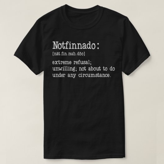 Notfinnado定義6 Tシャツ (デザイン正面)