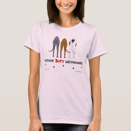 Nothin'お尻グレイハウンズライトシャツ Tシャツ (正面)