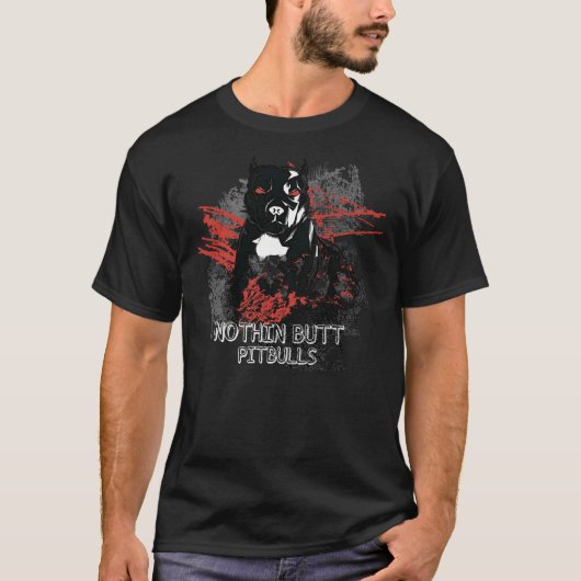 Nothinお尻ピットブル Tシャツ (正面)