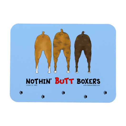 Nothin'お尻ボクサー マグネット (横)