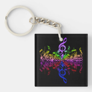 Nothin'がTreble-Double-Sided Rainbowキーチェーン キーホルダー
