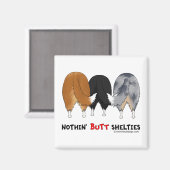 Nothinのお尻シェットランド・ シープドッグ マグネット (正面/裏面)