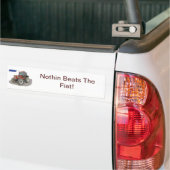 Nothinはフィアットを打ちます バンパーステッカー (トラック上)