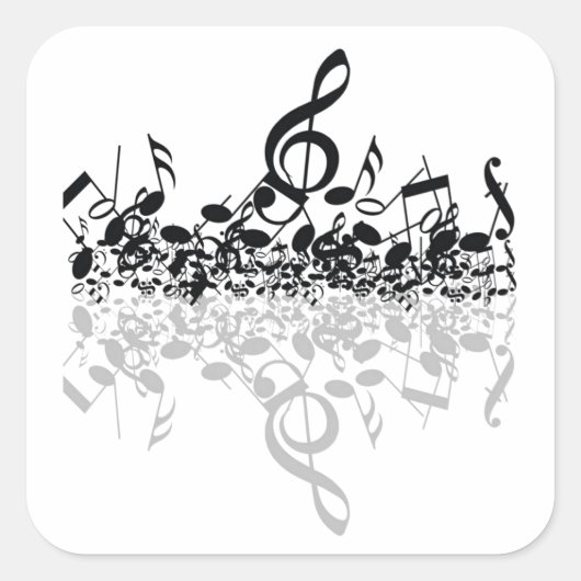 Nothin 'しかしTreble音楽愛好家のシール スクエアシール (正面)