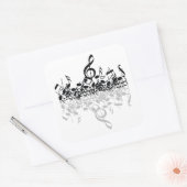 Nothin 'しかしTreble音楽愛好家のシール スクエアシール (封筒)