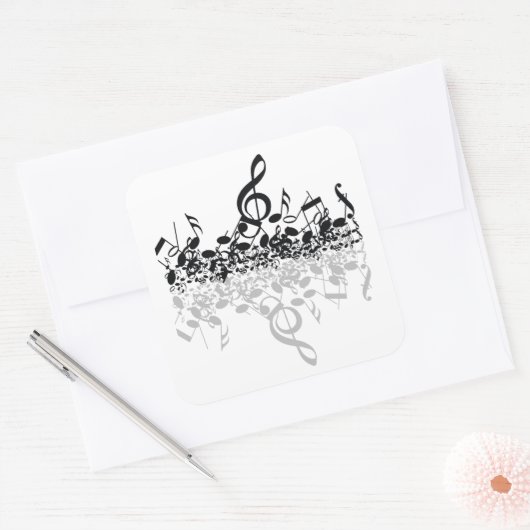 Nothin 'しかしTreble音楽愛好家のシール スクエアシール (封筒)