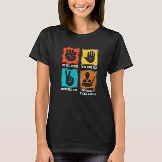 Nothingビート科学先生科学教育者 Tシャツ (正面)