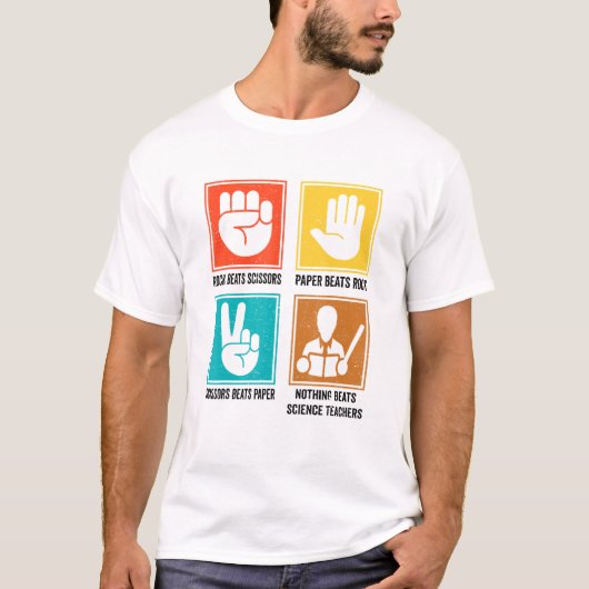 Nothingビート科学先生科学教育者 Tシャツ (正面)