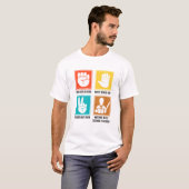 Nothingビート科学先生科学教育者 Tシャツ (正面フル)
