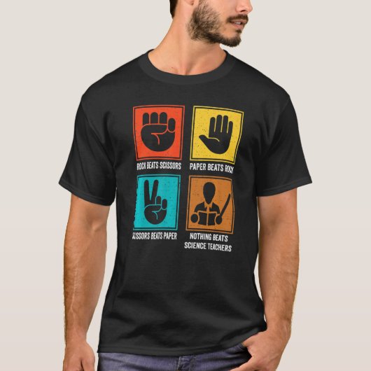 Nothingビート科学先生科学教育者 Tシャツ (正面)
