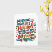 NothingビートA Jet 2ホリデーウイルスおもしろいネット カード (黄色い花)