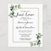 Nothingファンシー Greenery予算結婚式招待状 (正面)