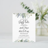 Nothingファンシー Greenery予算結婚式招待状 (スタンド正面)