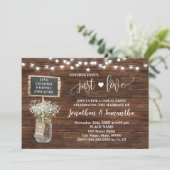 Nothingファンシー Just Love Elopementウェスタン招待状 セーブザデート (スタンド正面)