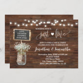 Nothingファンシー Just Love Elopementウェスタン招待状 セーブザデート (正面/裏面)