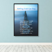 Nothing金ゴールドは海歩道を維持できる キャンバスプリント (インサイチュ (ウッドフロア))