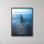 Nothing金ゴールドは海歩道を維持できる キャンバスプリント (正面)