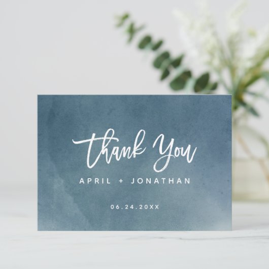 Nothing グラデーション Justファンシー Love Brushタイポグラフィ サンキューカード (スタンド正面)