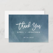 Nothing グラデーション Justファンシー Love Brushタイポグラフィ サンキューカード (正面/裏面)