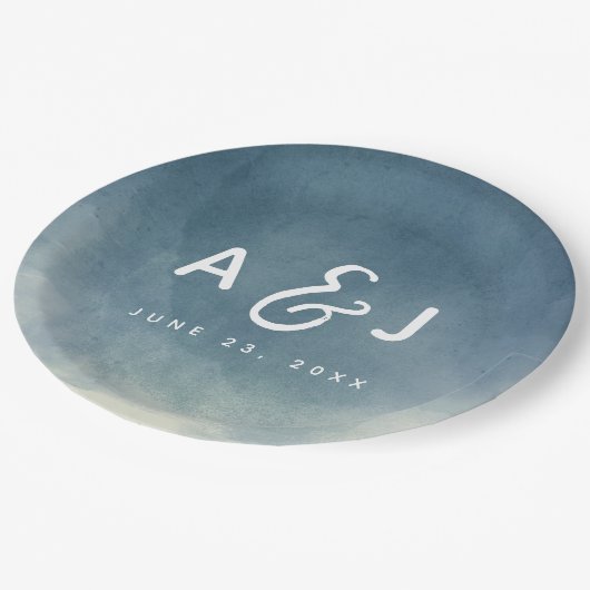 Nothing グラデーション Justファンシー Love Brushタイポグラフィ ペーパープレート (アングル)