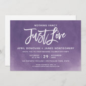 Nothing グラデーション Justファンシー Love Brushタイポグラフィ 招待状 (正面/裏面)