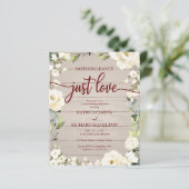 Nothing ファンシーフローラ格安結婚式招待状 (スタンド正面)