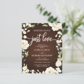 Nothing ファンシーフローラ格安結婚式招待状 (スタンド正面)