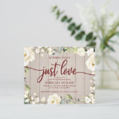 Nothing ファンシーフローラ格安結婚式招待状 (スタンド正面)