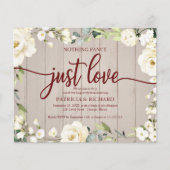Nothing ファンシーフローラ格安結婚式招待状 (正面)