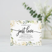 Nothing ファンシーフローラ格安結婚式招待状 (スタンド正面)