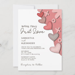 Nothing ファンシー Just モダン Loveレトロ結婚Vibes 招待状