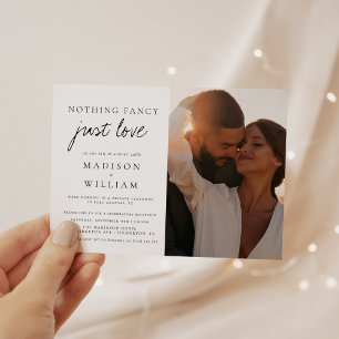 Nothing ファンシー Just モダン Love Photo結婚's 招待状