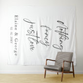 Nothing ファンシー Just Loveの写結婚真の背景 タペストリー (インサイチュ(横))